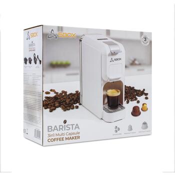 Sbox кофемашина CM-719 BARISTA, 800ml, 1150-1350W, молотый кофе, Dolce Gusto, Nespresso (BARISTA)