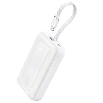 Компактный 30W премиальный внешний аккумулятор с встроенным кабелем USB-C 10000 мА·ч Белый A1688H21 Anker (A1688H21)