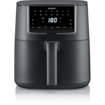 Severin karstā gaisa friteris FR 002462, 7l, 1700W, 12 režīmi, melns, skārienvadība, 11 automātiskās programmas, atmiņas funkcija (FR 002462)
