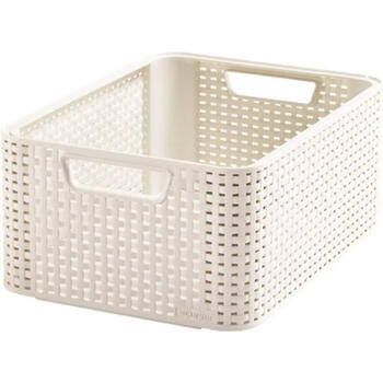 Curver ящик Style M 0803615885, 38,6x28,7x17см, пластик, 2 ручки, белый (0803615885)