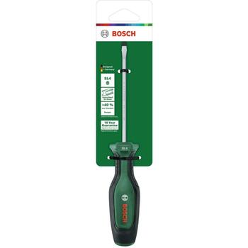 BOSCH 1600A03DS9 плоская отвертка, SL4 x 100 мм, сталь S2, магнитный наконечник, эргономичная рукоятка (1600A03DS9)