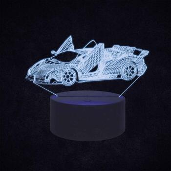 Manta Декоративная лампа SNL64RGB, 5W, 2m, 1 LED, 16 цветов, пульт дистанционного управления, 3D эффект (SNL64RGB)