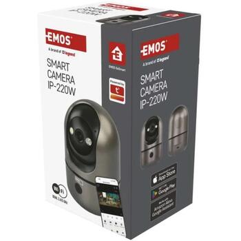 Emos Внутренняя камера IP-220W H4062, 4MPx, 2,4/5GHz, 180°, IP21, PTZ, ночное видение, двусторонняя связь (H4062)