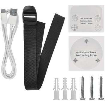 Emos уличная камера IP-1200 WASP H4067, 5MPx, 9 200 mAh, IP44, 135°, ночное видение, двусторонняя связь (H4067)
