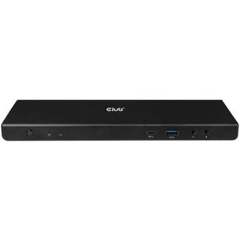 Club3D dokstacija CSV-1562 USB 3.2 Gen 1, 4x USB Type-A, 1x USB Type-C, 3x 4K displeji, 60W PD, Gigabit Ethernet, melna (CSV-1562)
