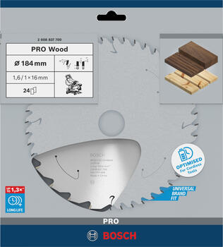 Paneļzāģiem PRO WOOD CORDLESS RIPZĀĢA ASMENS BOSCH 2608837700 (2608837700)