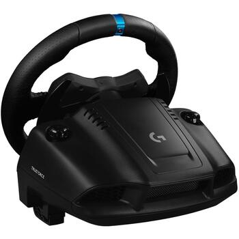 Logitech Руль G923/941-000149, угол поворота 900°, USB 2.0, педали 3100 г, 150 МБ свободного места, черный (941-000149)