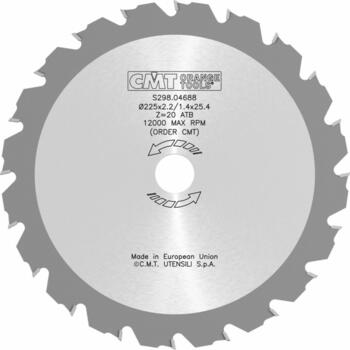 Cmt Аксессуар для кусторезов S298.04688, 225 x 25,4 мм, 2,2 мм, Z20 (S298.04688)