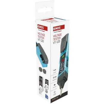 Emos Тестер напряжения VT-120 M0048N, 0-250V DC, 0-250V AC/DC, 0-60Hz, оптический + акустический сигнал (M0048N)