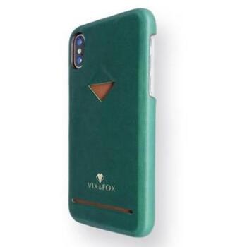 VixFox Чехол CSBS-iPh-XS-green, 5.8'', Зеленый, Apple iPhone XS / X, веганская кожа, противоскользящая поверхность (CSBS-iPh-XS-green)
