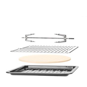 Gastroback Design Bistro печь 42814, 1500 Вт, 3 пиццы, 1 печь, 5 нагревательных элементов, 30 см, 26 л, цифровой таймер (42814)