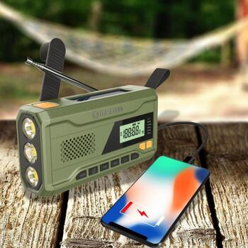 Manta Radio RDI401G, 3W, 0,3kg, USB, USB-C, austiņu miniligzda, 87,5-108MHz, 4500mAh, līdz 28h, SOS, signalizācija (RDI401G)