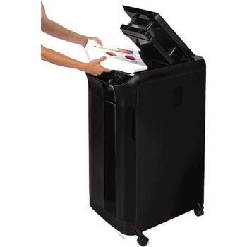 Fellowes Шредер AutoMax 550C, 3.35 м/мин, черный, 4 x 38 мм, 83 л, P-4, авто-подача, режим сна (4963101)