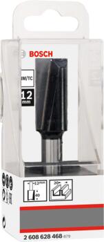 Pirkstfrēze D=20 mm L=40 mm, kāts 12 mm, Rokas frēzēm, malu frēzēm GROPJU FRĒZE STANDARD FOR WOOD, 2608628468, BOSCH (2608628468)