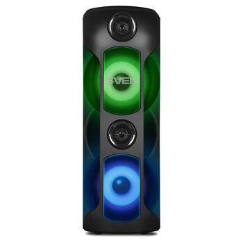 Портативная Bluetooth колонка мощностью 80 Вт RMS с TWS соединением и RGB подсветкой PS-720 Чёрный SV-019600 SVEN (SV-019600)