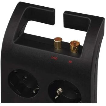 Emos Защита от перенапряжения P54252, 3 м, 1800 Дж, 8 × 2P + PE, 3680 Вт, 16 А, EMI/RFI фильтр, защита от детей (P54252)
