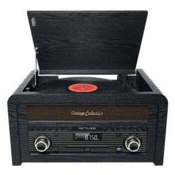 Muse Проигрыватель винила MT-115W, 20Вт, CD, USB, Bluetooth, FM радио, 33/45/78 об/мин, деревянный корпус (MT-115W)