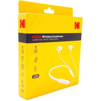 Kodak Bezvadu sporta austiņas 30427464, 90dB, 16Ω, BT 5.1, uzlādes laiks 2h, akumulatora ietilpība 90mAh, gaidīšanas laiks 60h (30427464)