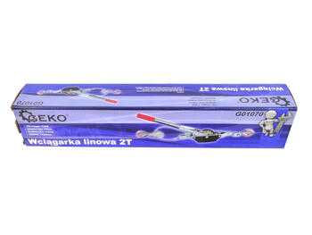 Geko G01070 Vinča ar svīru, 2000 kg, 15:1, 4,5 mm, 1,8 m, 2 āķi, vienas pakāpes (G01070)