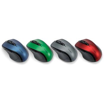 Kensington Pro Fit bezvadu pele K72421WW, 1600 DPI, optiskā, RF bezvadu, 3 pogas, ritenītis, AAA akumulators, Nano uztvērējs, zila (K72421WW)