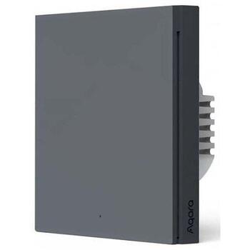 Aqara Умный настенный выключатель WS-EUK03-G, 150 г, 100-250 В, 1 кнопка, ZigBee 3.0, дистанционное управление, таймер (WS-EUK03-G)