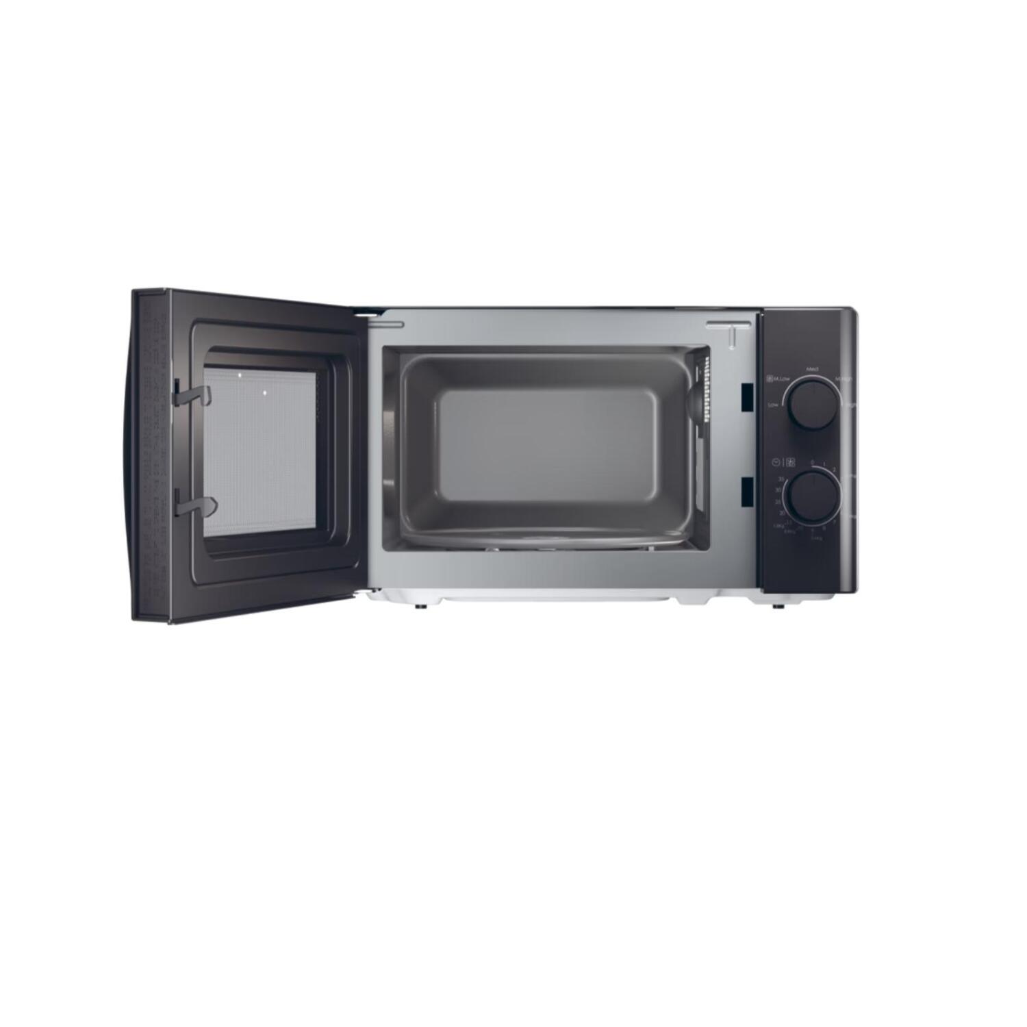 Candy Микроволновая печь CMW20SMB, 20 Л, 700 Вт, Свободно стоящая, Черная, Механический тип управления (CMW20SMB)