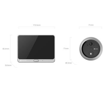 Ezviz DP2 CS-DP22K беспроводной видеодомофон, 2K 3MP, 4.3