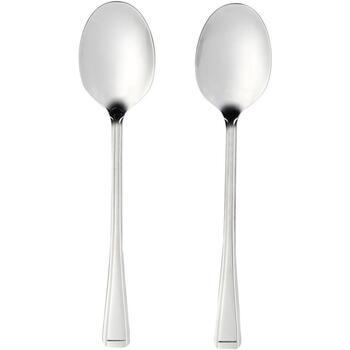 Salter Ложка для подачи МОДЕЛЬ BW09649, 2x серебристая, 18/0 нержавеющая сталь, 4x13x24,5см, подходит для посудомоечной машины (BW09649)
