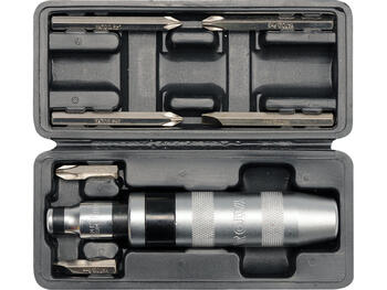 Yato triecienskrūvgriezis YT-2802, 160mm, 7gab., CrV 6150, plakans, Phillips PH, hromēts, satīns, tērauda rokturis (YT-2802)