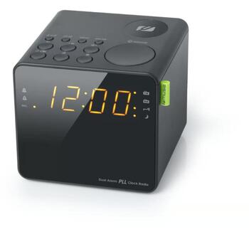 Muse Радиочасы M-187CR, 2 будильника, LED-дисплей 0,9 дюйма, FM/MW 20 предустановленных станций, PLL-радио, таймер сна (M-187CR)