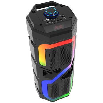 Tracer Natrix TWS динамик TRAGLO47193, 16W, 180мин, Bluetooth 5.0, FM радио, RGB подсветка, MicroSD слот (TRAGLO47193)