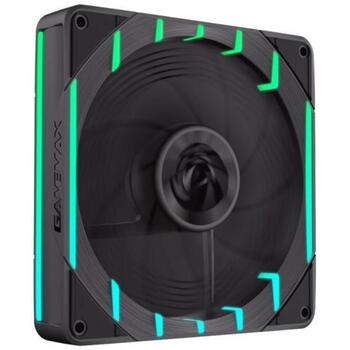 Gamemax Korpusa ventilators TORNADO T12 ARGB-R, 130mm, 66.89 cfm, 800-2200 rpm, 32.12 dBA, Hidrauliskais gultnis (TORNADO T12 ARGB-R)