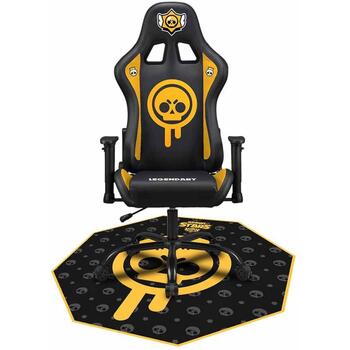 Subsonic Игровой Коврик SA5590-BS1, 100см, 3мм, черный/желтый, противоскользящая основа, подходит для всех типов полов (SA5590-BS1)
