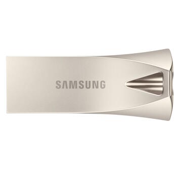 Samsung MUF-256BE3/APC BAR Plus USB-накопитель 256 GB USB 3.1 Gen 1 до 400 MB/s чтение USB-A Silver (MUF-256BE3/APC)