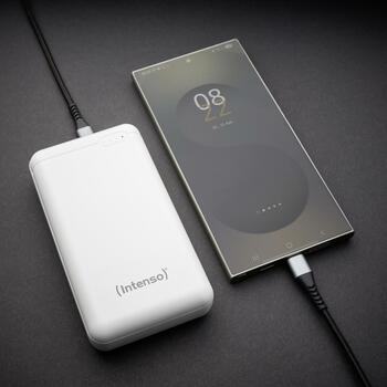 Intenso Power Bank XS20000 20000 мАч, 3.1 A, 5 V, 1x USB-A, 1x USB-C, белый (7313552)