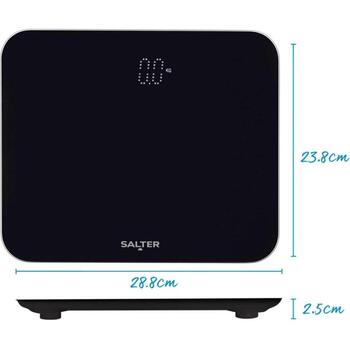 Salter Электронные весы 9204 BFEU12, 180кг, стекло, работает на AAA батарейках (9204 BFEU12)