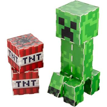 Paladone Minecraft Creeper Конструктор PP13952MCF, 50 деталей, 21.5см, официально лицензированный (PP13952MCF)