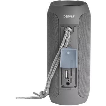Denver Портативная колонка BTS-110NR 111151020370, 10 W, 1200 mAh, Bluetooth, AUX, Micro SD, USB, Stereo, 2 колонки (111151020370)