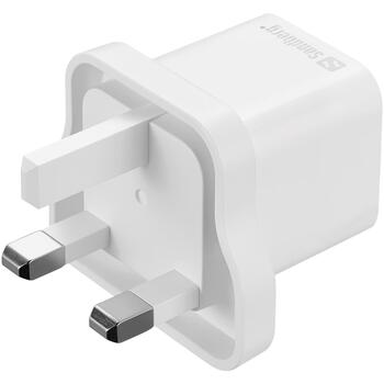 Sandberg USB-C lādētājs 441-64, 230V, 20W PD, 1x USB-C, 1m Lightning kabelis, balts (441-64)