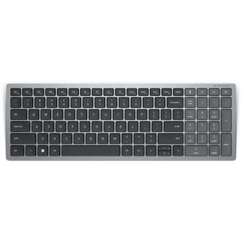 Dell Klaviatūra KB740 580-AKOX, Titan pelēka, Bluetooth 5.0, Multi-Device, 3 gadu apmaiņas serviss (580-AKOX)