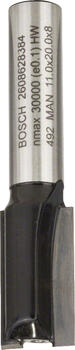 Pirkstfrēze frēze HM B=11mm, l=20 mm,kāts 8mm, Rokas frēzēm, malu frēzēm GROPJU FRĒZE STANDARD FOR WOOD, 2608628384, BOSCH (2608628384)