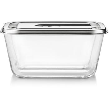 Caso контейнер для вакуумного хранения пищи - Inox XL - 01167, 2.6L, стекло, прозрачный, крышка в комплекте (01167)