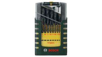 Metāla urbju komplekts HSS-R, 19 gab., 1-10 mm, 2607019435 BOSCH (2607019435)