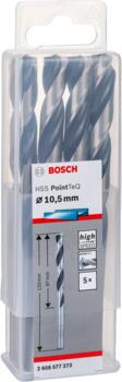 Urbis metālam PointTeQ 10,5 x 87 x 133mm, 5 gab., Urbjmašīnām/skrūvgriežiem POINTTEQ HSS SPIRĀLVEIDA URBIS, 2608577273, BOSCH (2608577273)