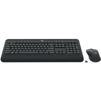 Logitech bezvadu tastatūras un peles komplekts MK545 920-008923, 10m, RF, membrāna, QWERTY, lāzera pele, melna (920-008923)