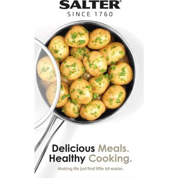 Salter Набор кастрюль BW06746EU7, 16/18/20см, 3 крышки, нержавеющая сталь, подходит для всех плит (BW06746EU7)