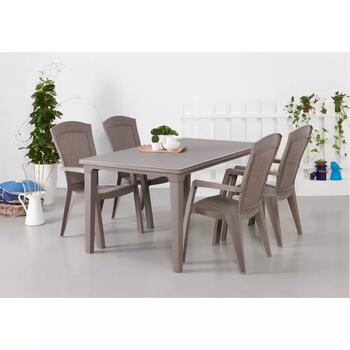 Keter Minnesota садовый стул, 29198329587, 61x65x99см, 3.3кг, имитация ротанга, устойчив к УФ (29198329587)