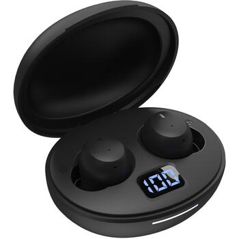 White Shark Vortex bezvadu austiņas VORTEX-B, 100dB, 32Ω, Bluetooth, 20Hz-20KHz, 30mAh akumulators, uzlādes futrālis (VORTEX-B)