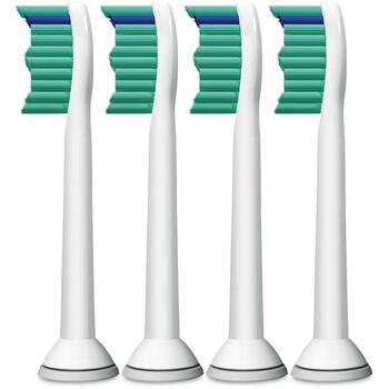 Philips Zobu birstes galvas HX6014/87 4 gab., Balta, Vidēja sari, 62000 vibrācijas/min, 3 mēnešu nomaiņa (HX6014/87)
