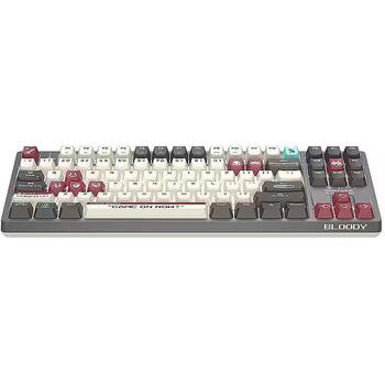 A4Tech Клавиатура A4TKLA47736, USB проводная, 50 миллионов нажатий, RGB подсветка, механическая, BLMS Red переключатели (A4TKLA47736)